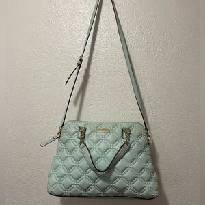 Kate Spade Light Blue Quilted Crossbody Bag